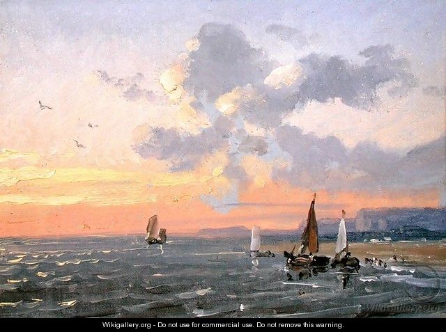 Sea View, Sunset - Josephine Bowes