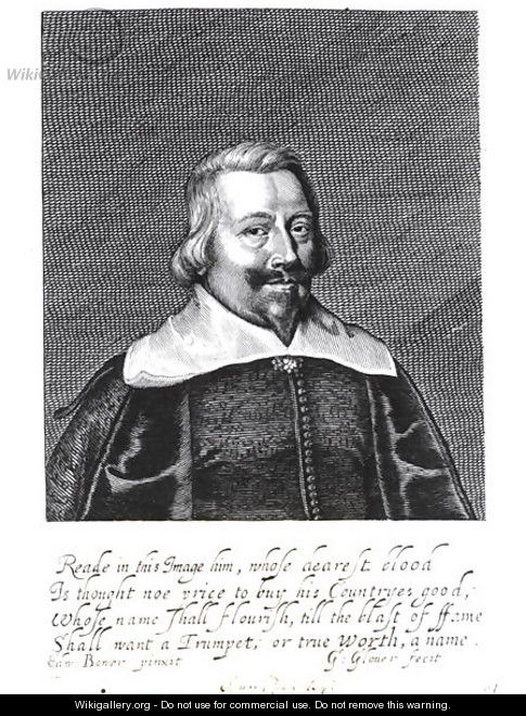 Portrait of John Pym - Edward Bower