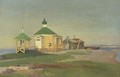 A Russian church in the village of Nikol'skoe - Alexandr Alekseevich Borisov