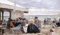 A Beach Scene - Eugène Boudin