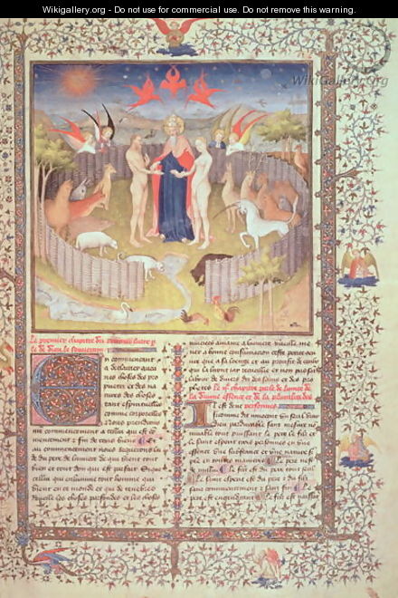 God presenting Eve to Adam - Boucicaut Master
