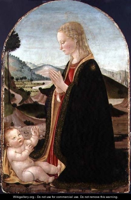 Virgin Adoring the Child - Francesco Botticini