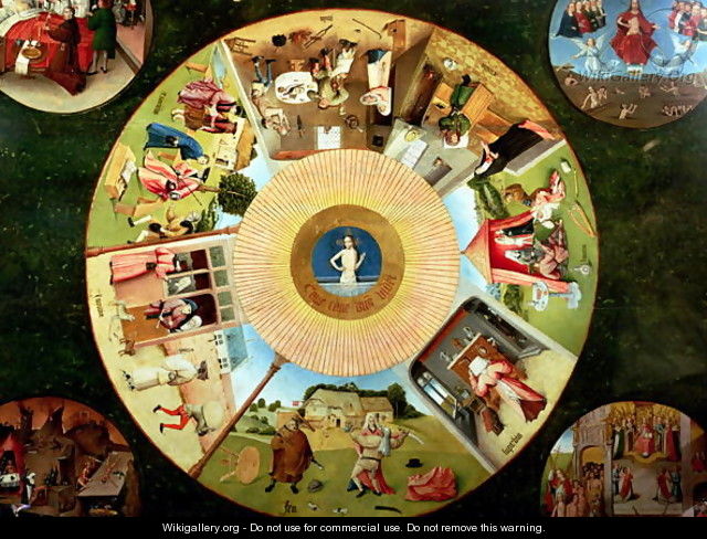 Tabletop of the Seven Deadly Sins and the Four Last Things (2) - Hieronymous Bosch