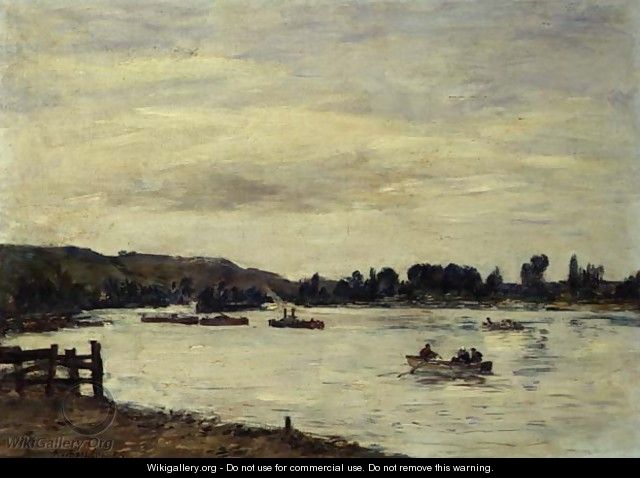 The Seine near Rouen 1895 - Eugène Boudin