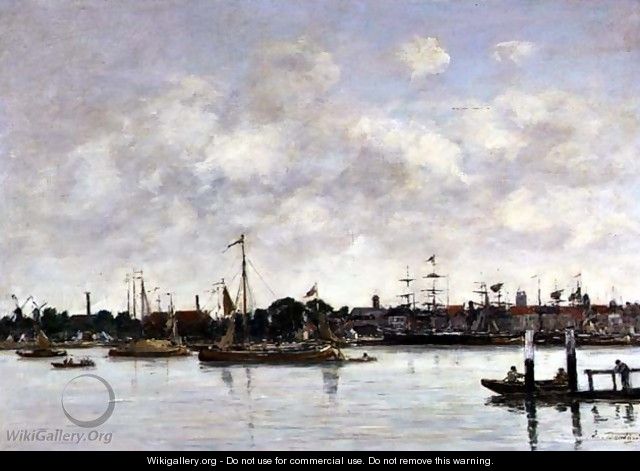 The Meuse at Dordrecht 1874 - Eugène Boudin