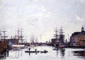 The Basin of the Barre, Le Havre 1895 - Eugène Boudin