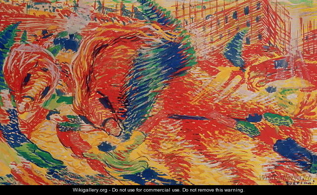 The City Rises 1911 - Umberto Boccioni