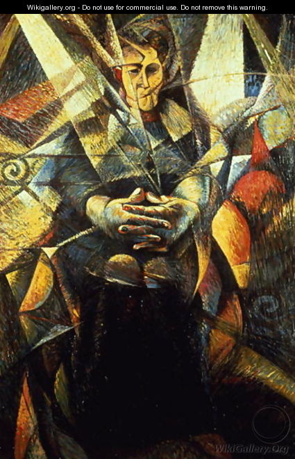 Portrait of a Seated Woman - Umberto Boccioni