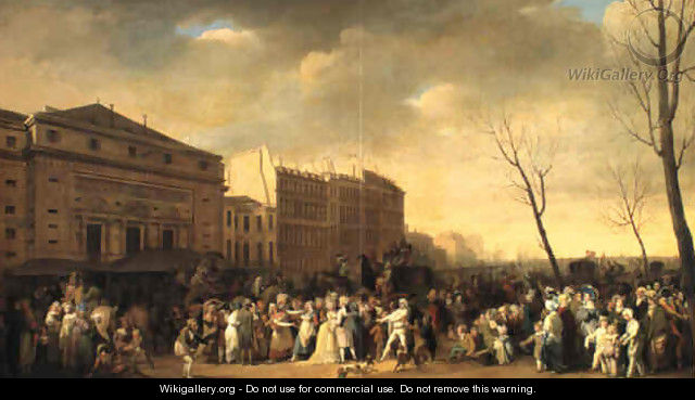 A carnival on the Boulevard du Crime 1832 - Louis Léopold Boilly