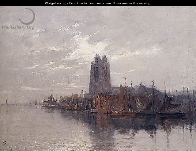 A View of Dordrecht - Frank Myers Boggs
