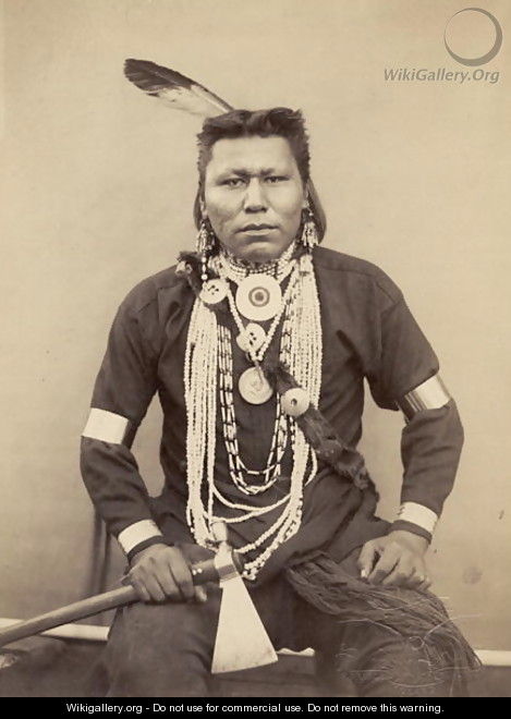 A Native American Indian c.1880-90 - Roland Napoleon Bonaparte