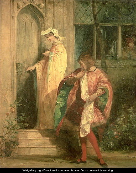 Anne Page and Slender c.1825 - Richard Parkes Bonington