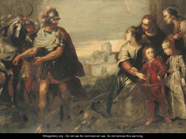 Volumnia with her sons before Coriolanus, the Castel Sant