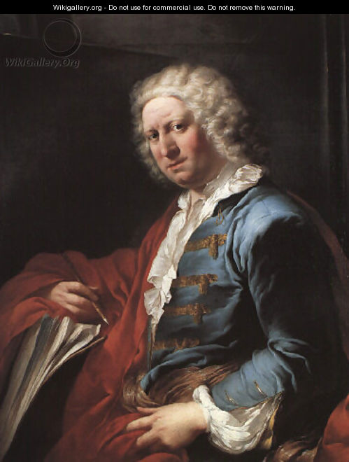 Portrait of the artist Giovanni Paolo Pannini 1736 - Louis-Gabriel Blanchet