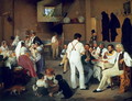 Danish artists at the Osteria la Gonsola, Rome 1837 - Ditlev Conrad Blunck