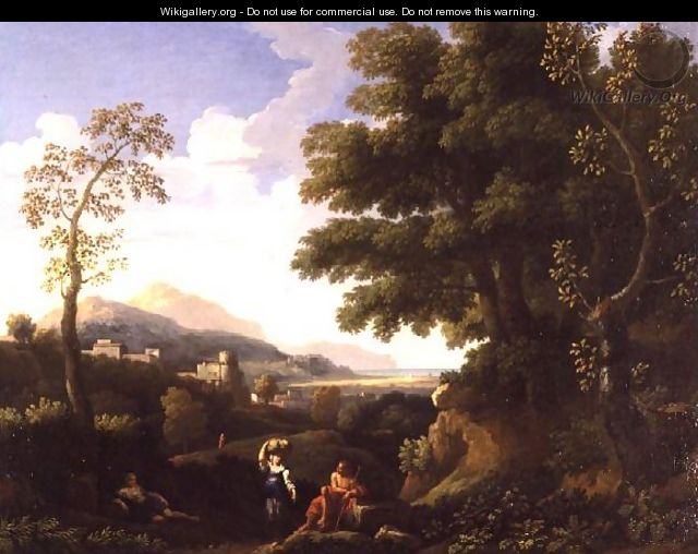 Classical Landscape with Figures 2 - Jan Frans van Orizzonte (see Bloemen)
