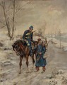 Deux militaires sur un chemin - Albert Bligny