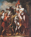 Le depart d'Angelique et Medor - Rene Theodore Berthon