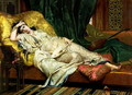 Odalisque with a lute, 1876 - Hippolyte-Dominique Berteaux