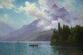 Lake View, Italian Alps - Albert Bierstadt