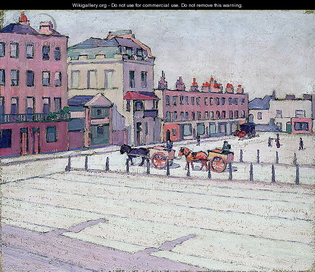 Cumberland Market, North Side, 1912 - Robert Polhill Bevan