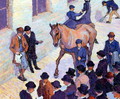 A Sale at Tattersalls, 1911 - Robert Polhill Bevan