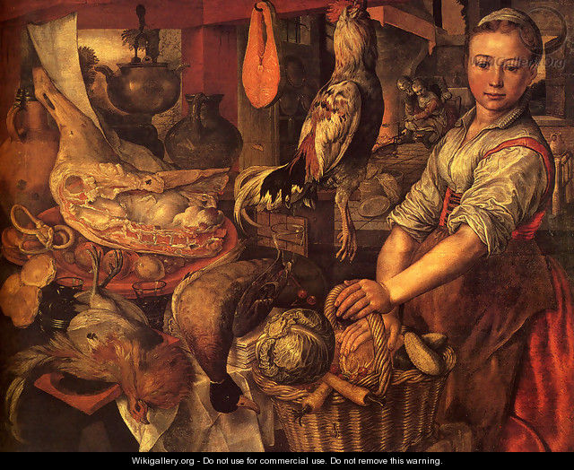 Kitchen Interior, 1566 - Joachim Beuckelaer