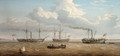Three Paddle-Steamers, 'Kingston', 'Prince Frederick' and 'Calder' of Selby in Hull Roads, c.1823 - Thomas A. Binks