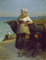 Waiting for the catch, Brittany 1872 - Pierre Celestin Billet