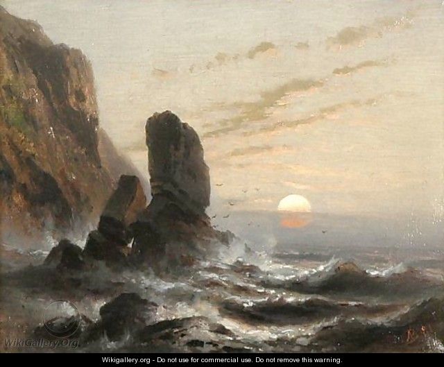 Oregon Coastline - Albert Bierstadt