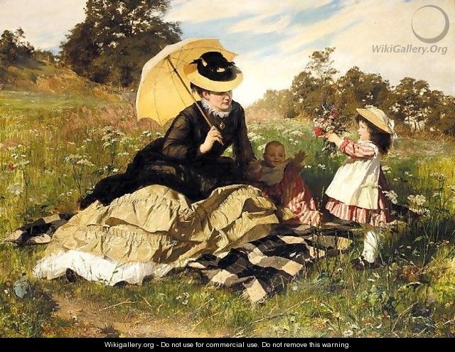 Sommer Picknick (Summer picnic) 1876 - Gyula Benczur