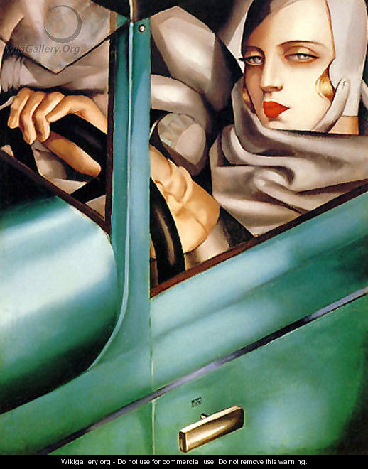 Autoportrait (Tamara in the Green Bugatti) 1925 - Tamara de Lempicka