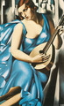 Lady in Blue with Guitar, 1929 - Tamara de Lempicka