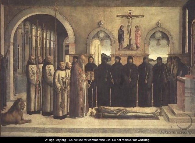 The Funeral of St. Jerome - Lazzaro Bastiani