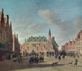 View of the Grote Markt in Haarlem - Gerrit Adriaensz Berckheyde