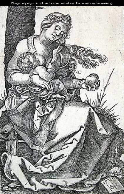 Virgin and Child with the Pear 1520 - Hans Sebald Beham