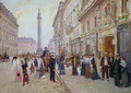 Workers leaving the Maison Paquin, in the rue de la Paix, c.1900 - Jean-Georges Beraud