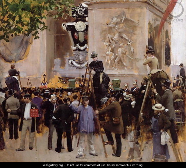 The Funeral of Victor Hugo - Jean-Georges Beraud