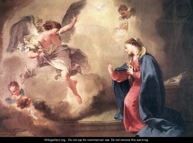 Annunciation 1758 - Giovanni Battista Pittoni the younger