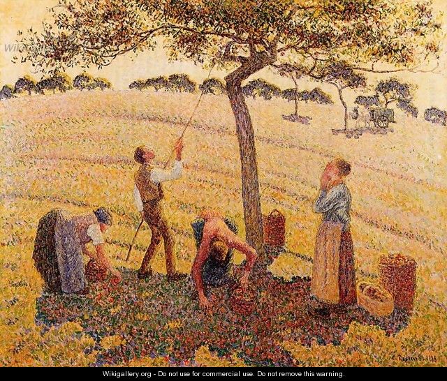 Apple Picking at Eragny-sur-Epte 1888 - Camille Pissarro