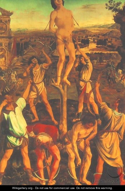 Martyrdom of St Sebastian 1473-75 - Antonio Pollaiolo
