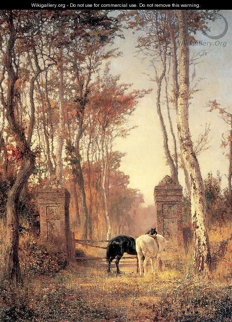 In the Park- The Village of Veules in Normandy 1874 - Vasily Polenov