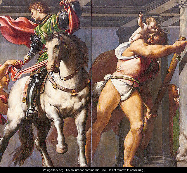 Saint Martin and Saint Christopher 1528-29 - (Giovanni Antonio de
