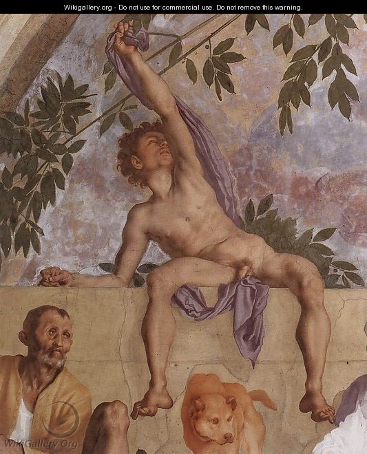 Vertumnus and Pomona (detail-2) 1519-21 - (Jacopo Carucci) Pontormo