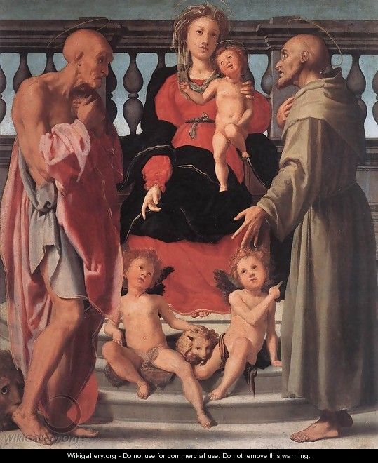 Madonna and Child with Two Saints 1522 - (Jacopo Carucci) Pontormo