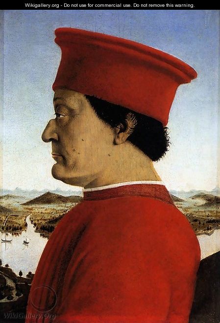 Portrait of Federico da Montefeltro 1465-66 - Piero della Francesca