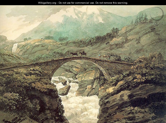 Bridge near Mount Grimsel 1770 - William Pars