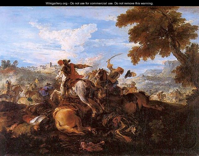 Cavalry Battle - Joseph Parrocel