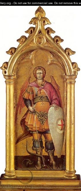 The Archangel Michael Approx. 1436-40 - Giovanni di Paolo