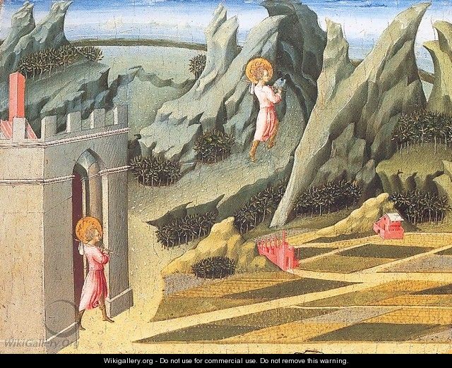 St. John the Baptist Retiring to the Desert 1453 - Giovanni di Paolo
